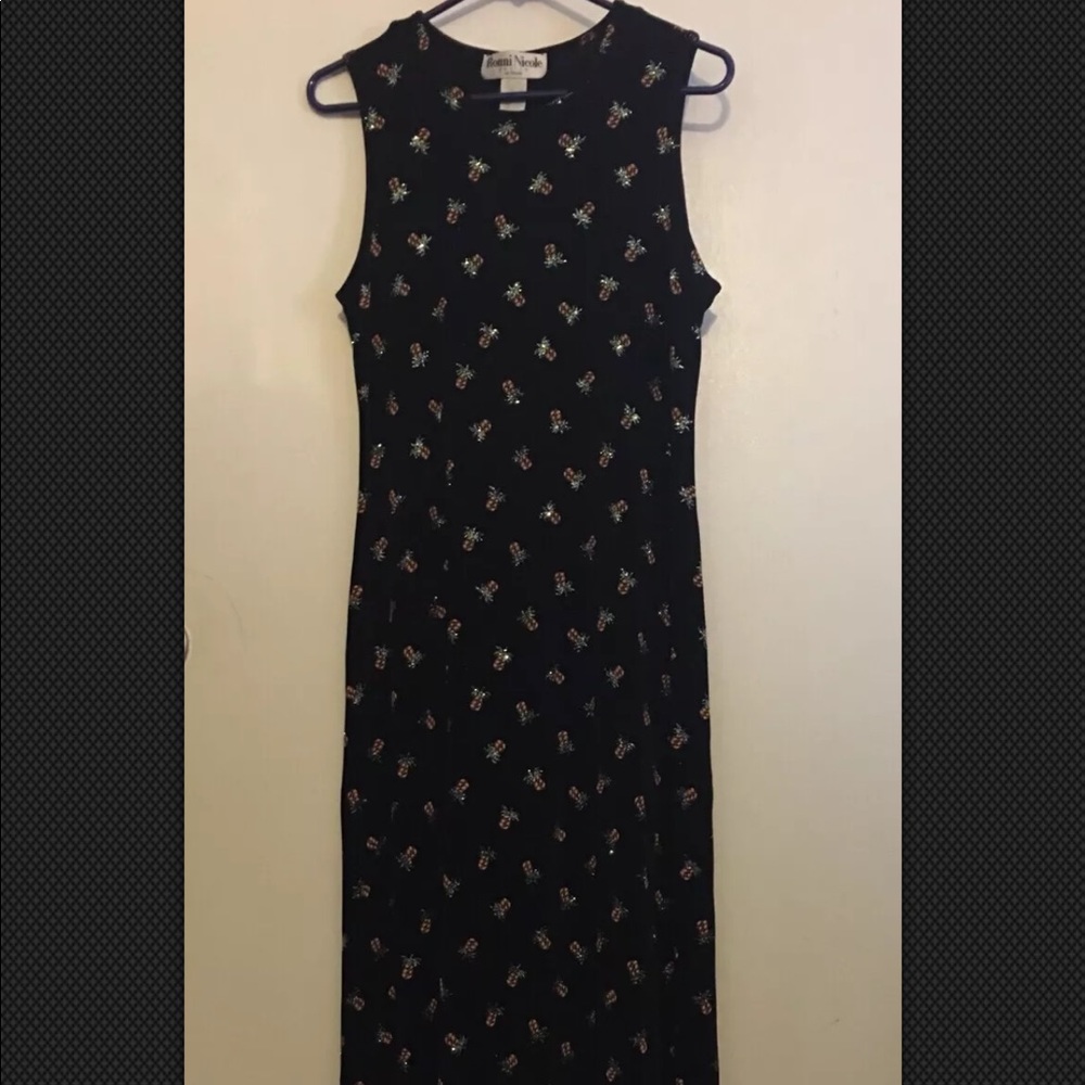 Ronnie Nicole Ouida Pineapple Glitter Travel Dress